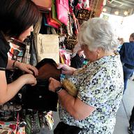 Counterfeit bags in Chinatown